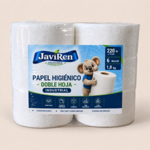 Imagen comercial de Papel Higiénico Industrial 200 m Doble Hoja — Pack 6