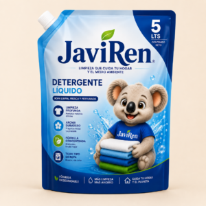 Imagen comercial de Detergente Líquido 5 L — Caja 4 unidades
