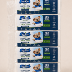 Segunda imagen de Servilletas 300 unidades — Pack 10 bolsas